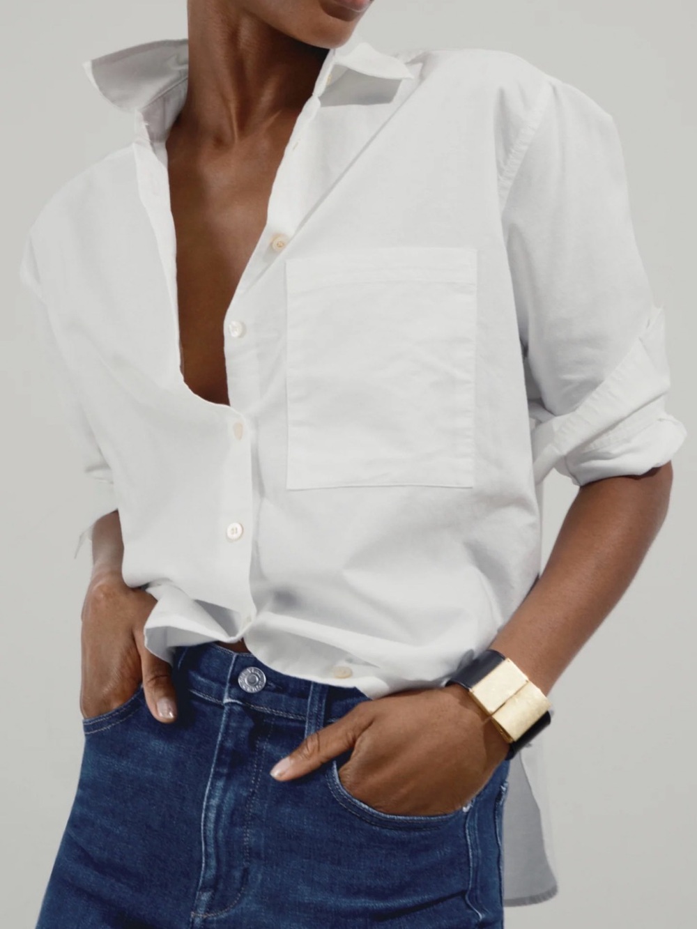 AYR The Deep End Cotton White Button Down